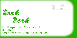mark merk business card